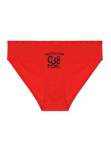 Majtki figi - Majtki figi damskie bikini bawełniane z nadrukiem 4-pak WIELOKOLOROWY - produkt 3