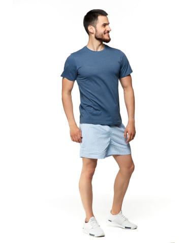 Koszulki i Tank Topy - Koszulka męska bawełniana T-shirt CIEMNY NIEBIESKI - produkt 3