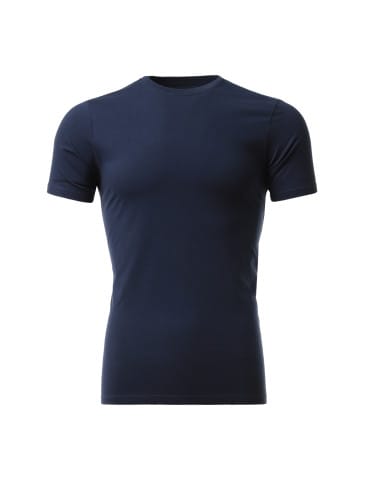 Koszulki i Tank Topy - Koszulka męska bawełniana krótki rękaw T-shirt Plus Size GRANATOWY - produkt 3