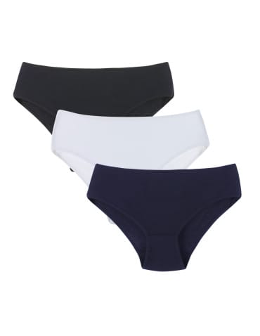 Majtki figi bikini damskie bawełniane 3-pak - WIELOKOLOROWY