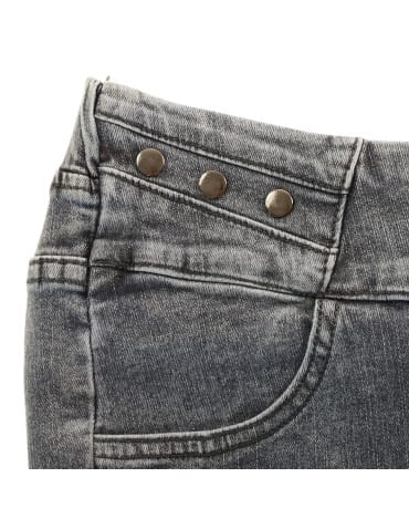 Spodnie damskie - Spodnie jeansy damskie typu skinny elastyczne CIEMNY NIEBIESKI - produkt 3