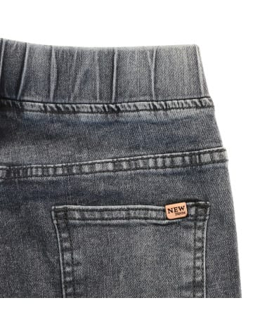 Spodnie damskie - Spodnie jeansy damskie typu skinny elastyczne CIEMNY NIEBIESKI - produkt 4