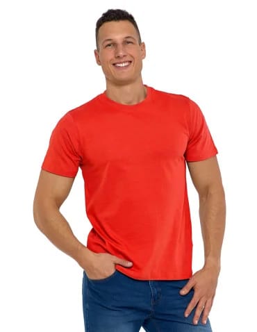 Koszulki i Tank Topy - Koszulka męska bawełniana T-shirt CZERWONY - produkt 1