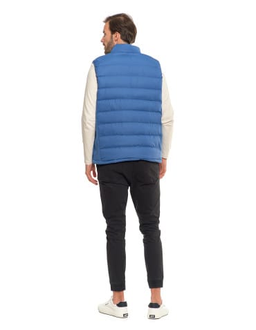 Kurtki i kamizelki - Męski bezrękawnik pikowana kamizelka JEANS - produkt 12