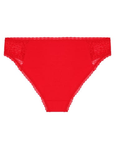 Majtki figi - Damskie majtki figi bikini bawełniane z koronką 3-pak WIELOKOLOROWY - produkt 2