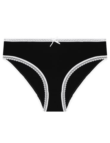 Majtki figi - Damskie majtki mini bikini z koronkowym wykończeniem 4-pak WIELOKOLOROWY - produkt 2