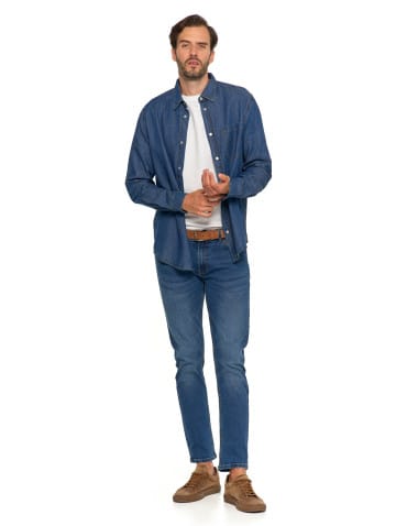 Koszulki i Tank Topy - Klasyczna męska koszula jeansowa JEANS - produkt 2