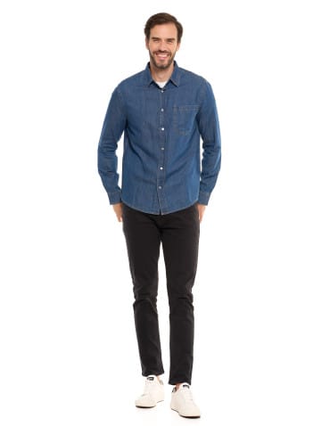 Koszulki i Tank Topy - Klasyczna męska koszula jeansowa JEANS - produkt 10