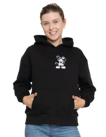 Ocieplana bluza damska Mickey z kapturem