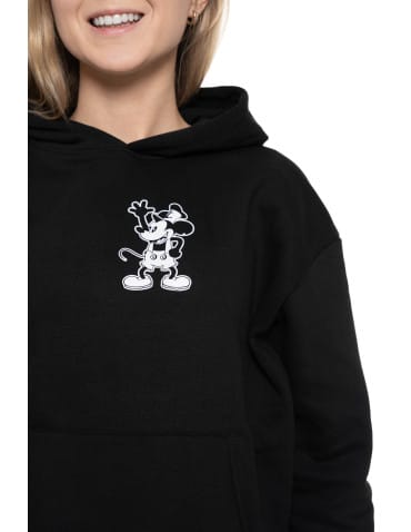 Bluzy damskie - Ocieplana bluza damska Mickey z kapturem CZARNY - produkt 2