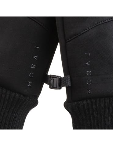 Rękawiczki - Czarne rękawiczki męskie sportowe typu Softshell dotykowe CZARNY - produkt 4