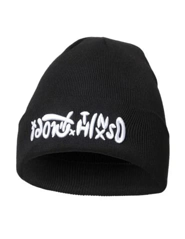 Męska czapka zimowa beanie z haftem