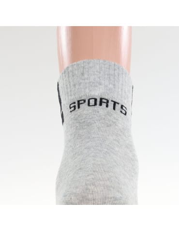 Skarpetki za kostkę - Skarpety męskie krótkie SPORTS ze ściągaczem 3-pak WIELOKOLOROWY - produkt 5