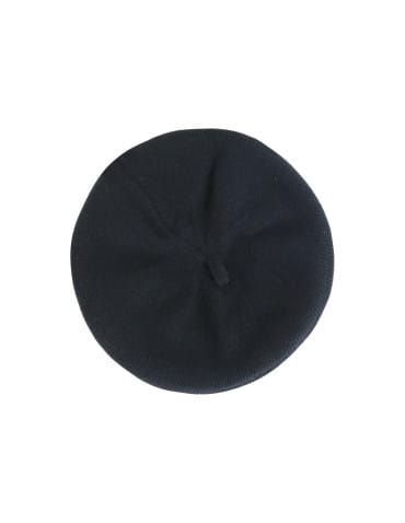 Czapki i opaski - Beret damski klasyczny dzianinowy CZARNY - produkt 3