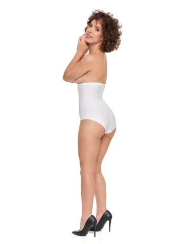 Majtki damskie figi modelujące z wysokim stanem - BIAŁY - produkt 2