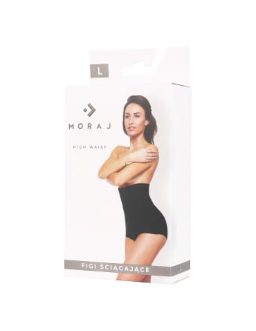 Majtki figi - Majtki damskie figi modelujące z wysokim stanem CZARNY - produkt 5