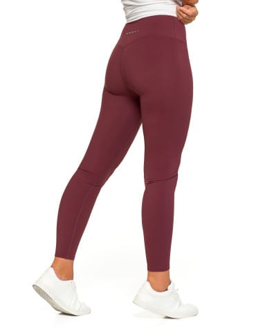 Legginsy damskie - Legginsy damskie sportowe funkcyjne z wysokim stanem BORDOWY - produkt 5