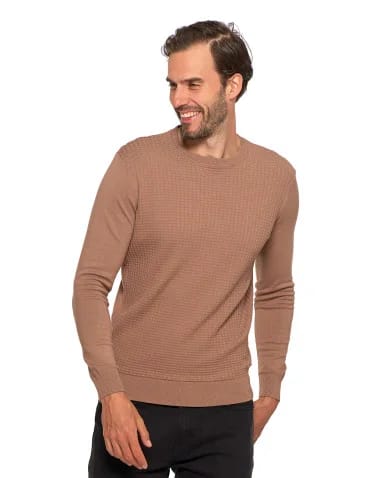 Męski sweter klasyczny z wiskozy elegancki
