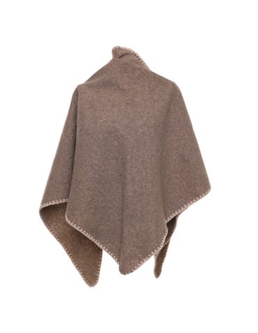 Szale i chusty - Ciepła chusta damska boho BRĄZOWY - produkt 7