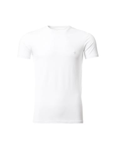 Koszulki i Tank Topy - Koszulka męska T-shirt bawełniana Premium okrągły dekolt BIAŁY - produkt 6