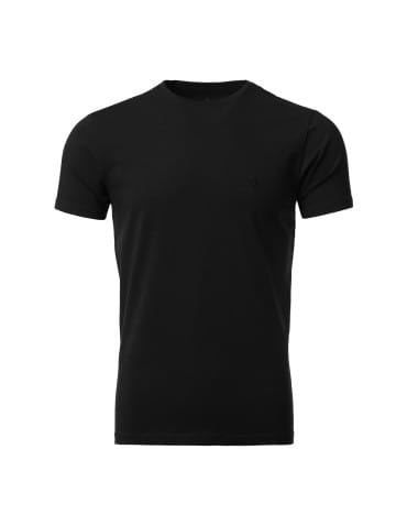 Koszulki i Tank Topy - Koszulka męska T-shirt bawełniana Premium okrągły dekolt CZARNY - produkt 4