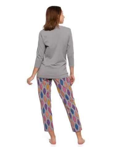 Piżama damska dwuczęściowa Plus Size w motyw łapacza snów  - produkt 2