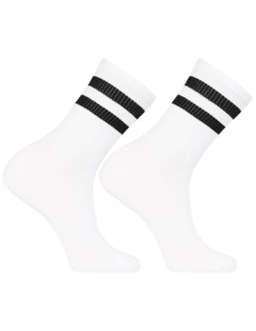 Skarpetki długie - Skarpety męskie bawełniane klasyczne długie 3-pak BIAŁY - produkt 3