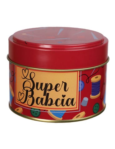 Skarpetki długie - Skarpetki damskie Super Babcia w ozdobnej puszce WZÓR 1 - produkt 4