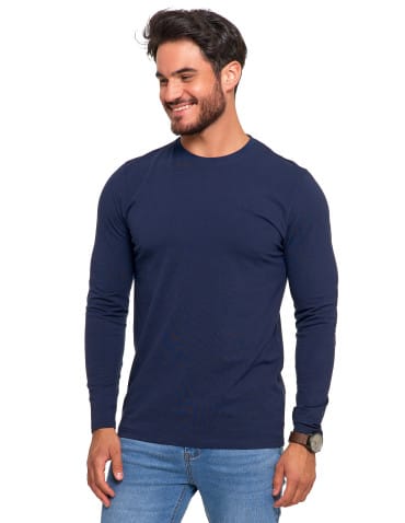 Męska koszulka z długim rękawem longsleeve basic