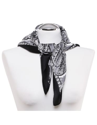 Szale i chusty - Damska apaszka w stylu paisley CZARNY - produkt 3