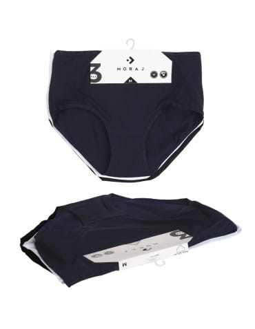 Majtki figi - Damskie figi maxi bikini bawełniane wysoki stan 3-pak WIELOKOLOROWY - produkt 6