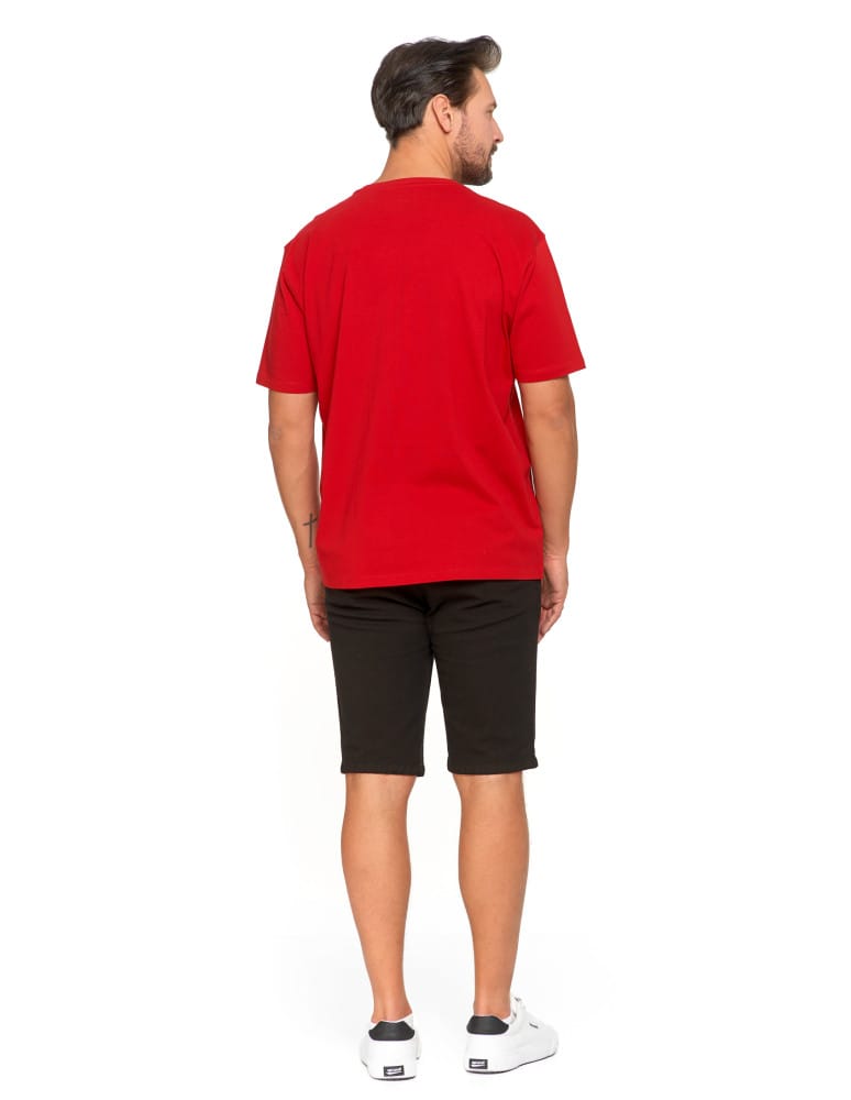 Koszulki i Tank Topy - Bawełniany T-shirt męski oversize BORDOWY  - produkt moraj.pl 9