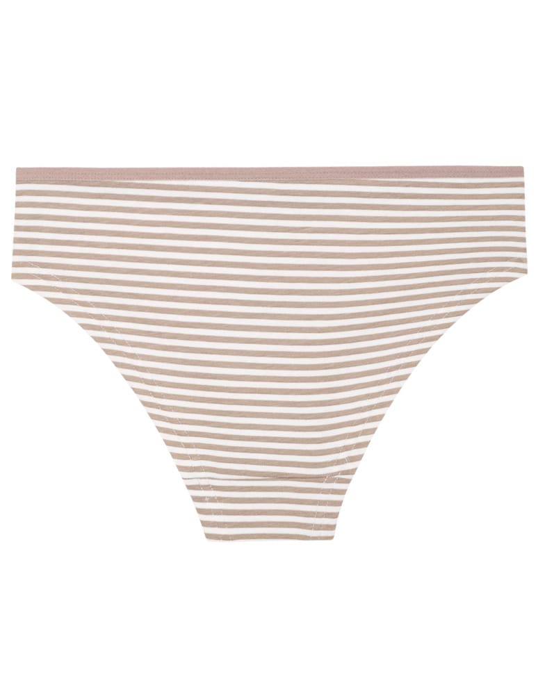 Majtki figi - Damskie majtki figi bikini w paski i jednolite 4-pak WIELOKOLOROWY  - produkt moraj.pl 3