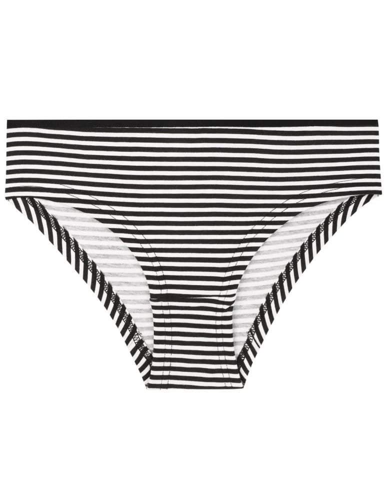 Majtki figi - Damskie majtki figi bikini w paski i jednolite 4-pak WIELOKOLOROWY - produkt moraj.pl 4