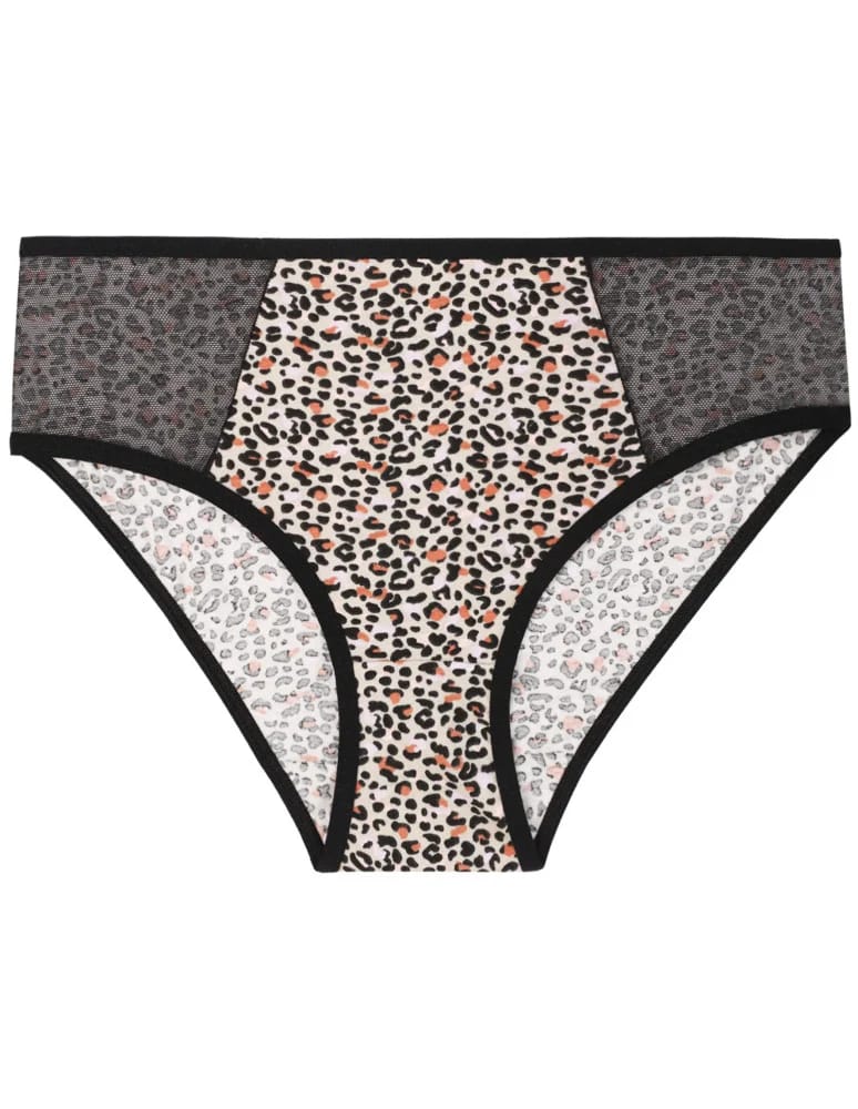 Majtki figi - Majtki damskie figi bikini z siateczką 3-pak WIELOKOLOROWY - produkt moraj.pl 2