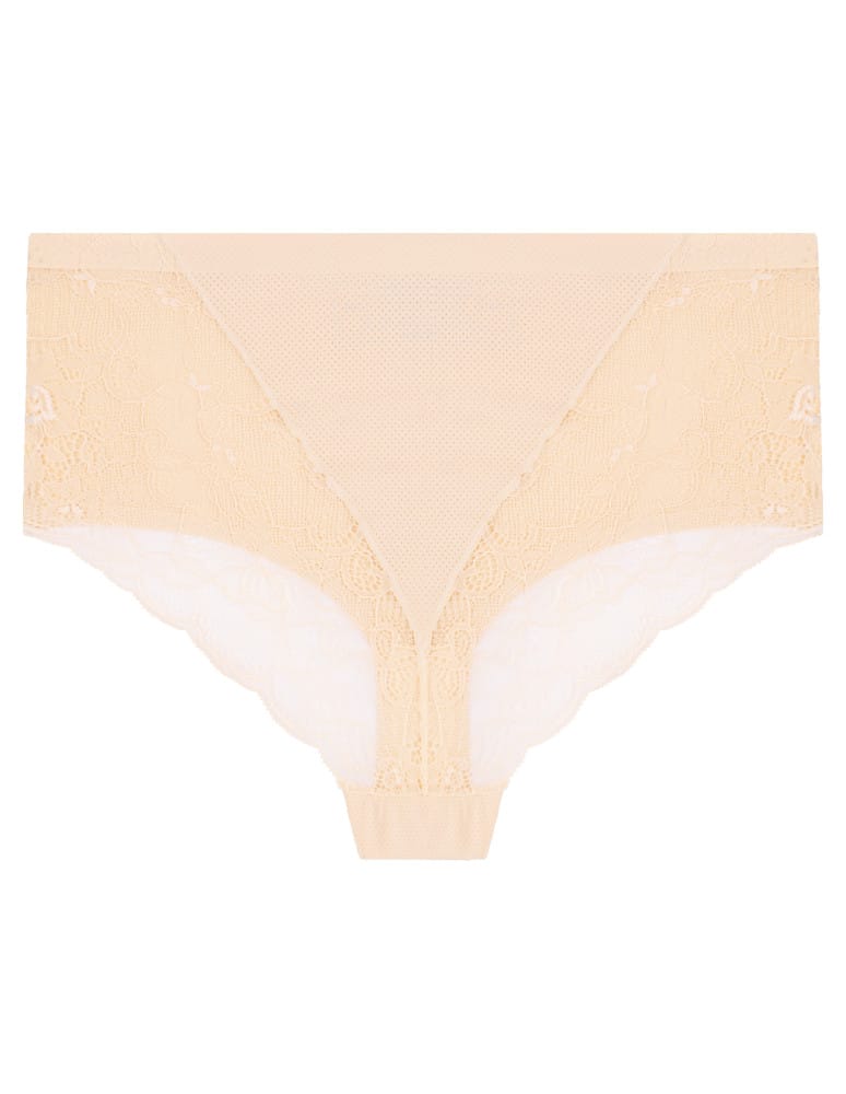 Majtki figi - Majtki damskie z koronką maxi bikini 3-pak WIELOKOLOROWY  - produkt moraj.pl 4