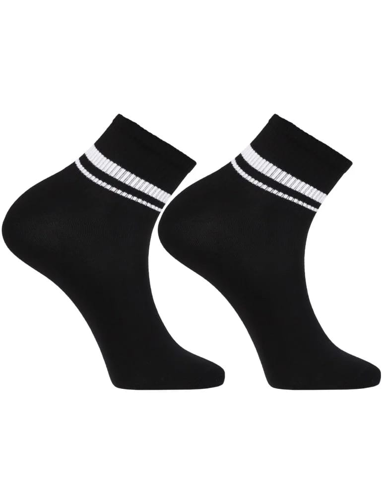 Skarpety stopki - Skarpetki bawełniane unisex 3-pak CZARNY  - produkt moraj.pl 3