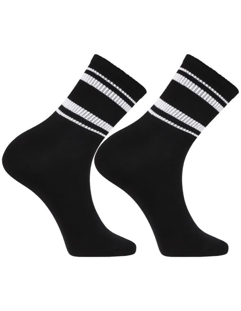 Skarpety stopki - Skarpetki bawełniane unisex 3-pak CZARNY  - produkt moraj.pl 4