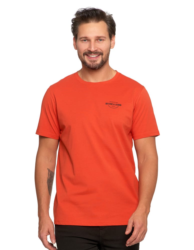 Koszulki i Tank Topy - T-shirt męski bawełniany koszulka z nadrukiem POMARAŃCZOWY - produkt moraj.pl 1