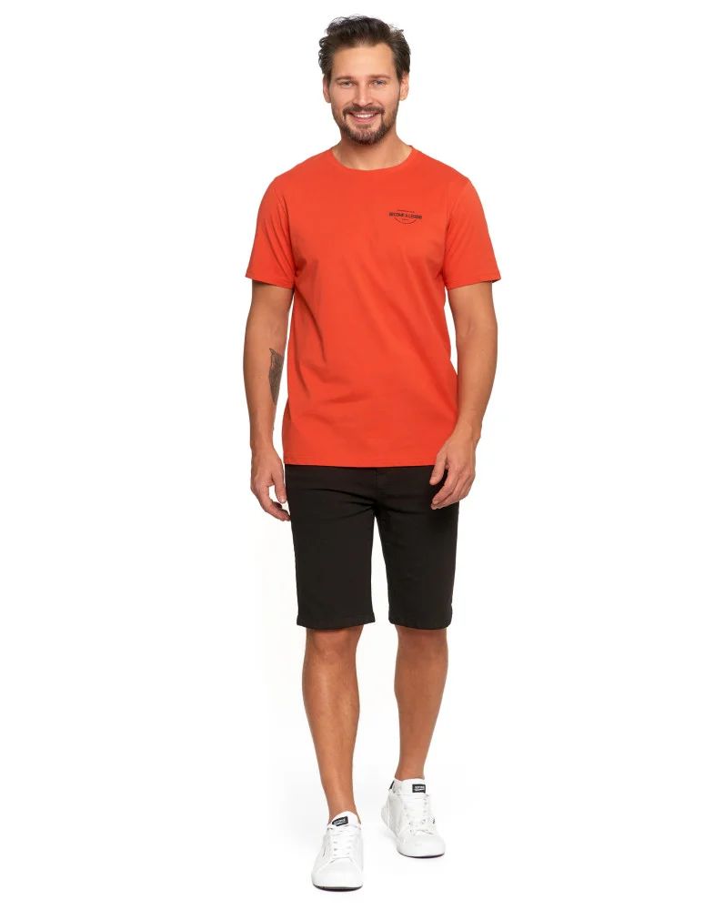 Koszulki i Tank Topy - T-shirt męski bawełniany koszulka z nadrukiem POMARAŃCZOWY  - produkt moraj.pl 4