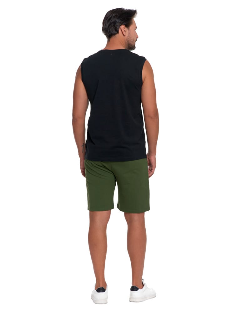 Koszulki i Tank Topy - Koszulka męska tank top bez rękawów CZARNY  - produkt moraj.pl 4