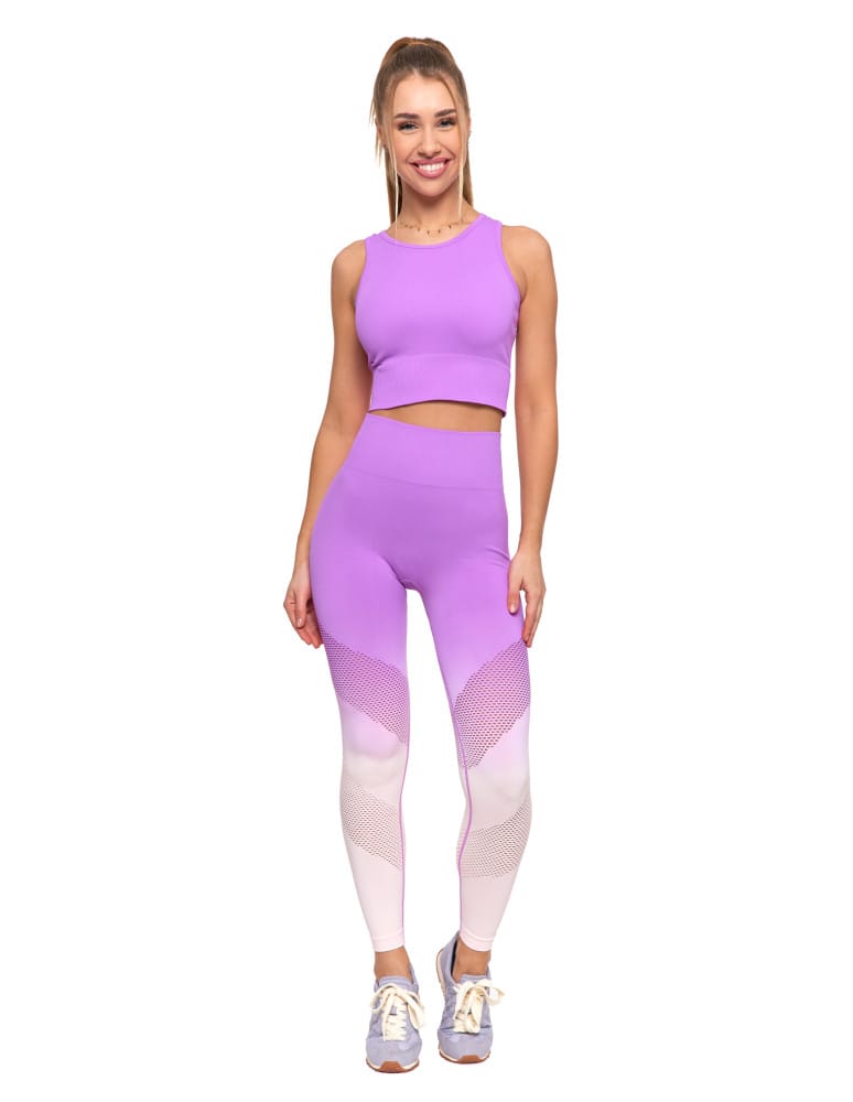 Legginsy damskie - Legginsy damskie push-up z wysokim stanem sportowe RÓŻOWY - produkt moraj.pl 1