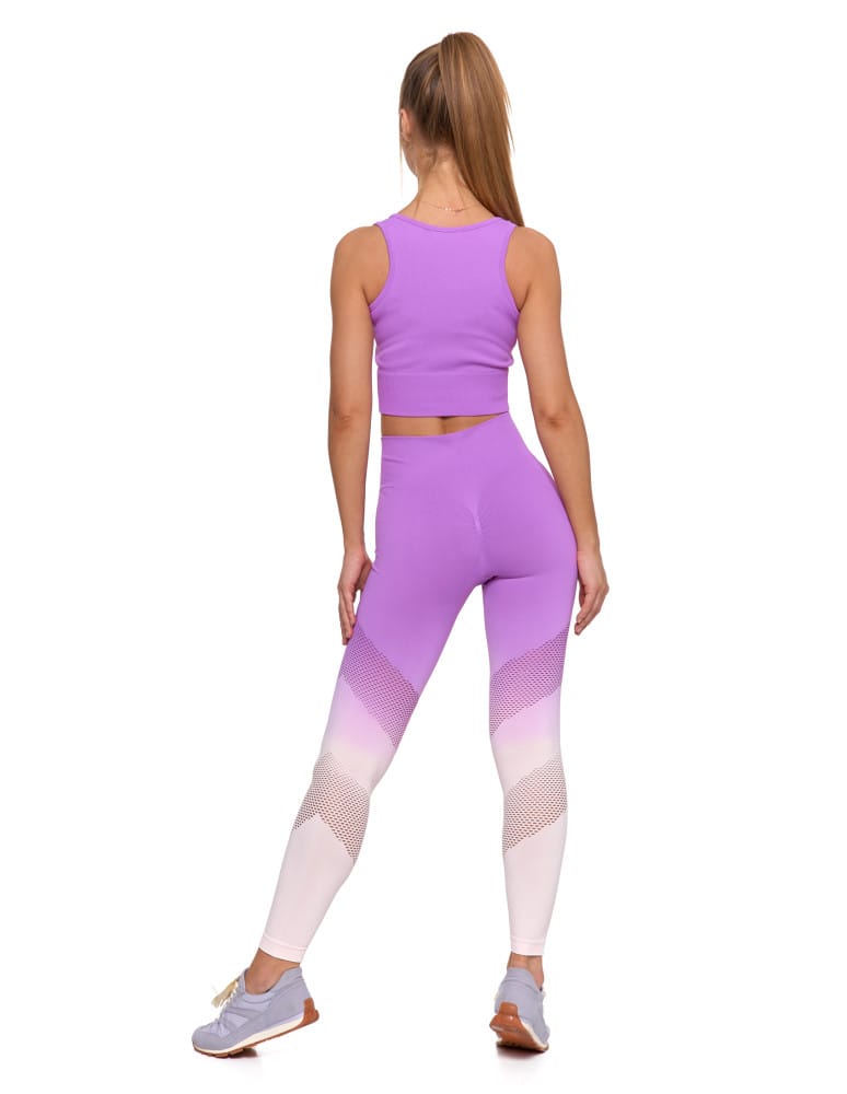Legginsy damskie - Legginsy damskie push-up z wysokim stanem sportowe RÓŻOWY - produkt moraj.pl 5