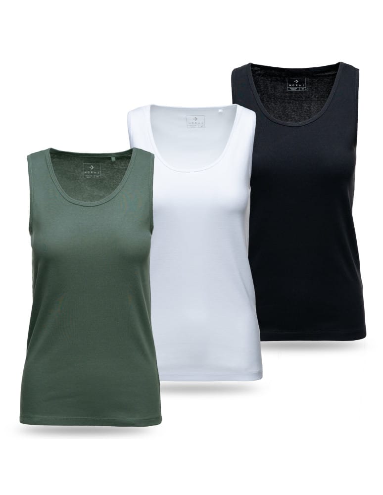 Koszulka tank top damski na ramiączkach 3-pak WIELOKOLOROWY