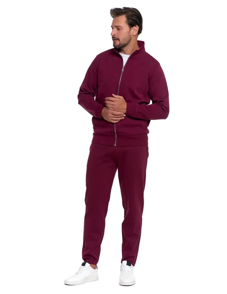 Bluzy męskie - Męska bluza dresowa ze stójką i zamkiem MOKKA  - produkt moraj.pl 6