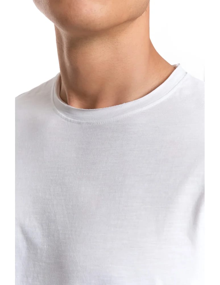 Koszulki i Tank Topy - Męski T-shirt z bawełny 100% klasyczny BIAŁY  - produkt moraj.pl 4