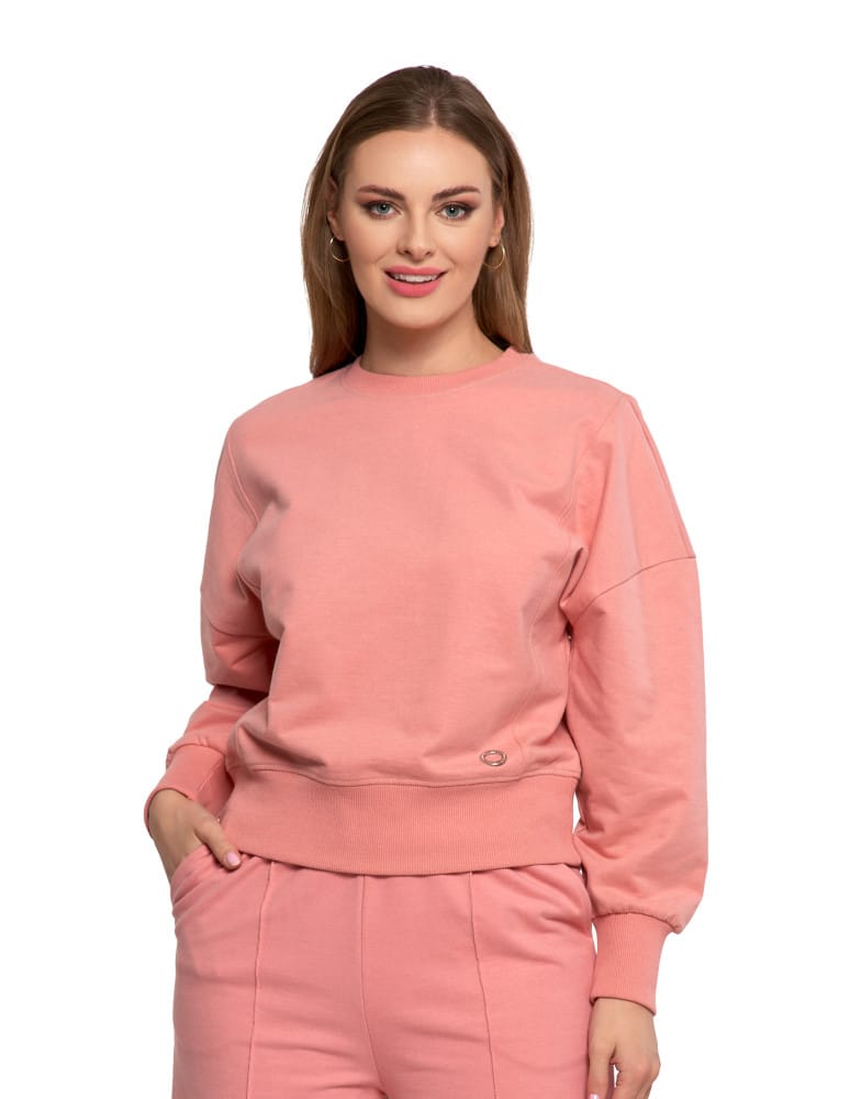 Bluzy damskie - Bluza damska dresowa RÓŻOWY - produkt moraj.pl 1