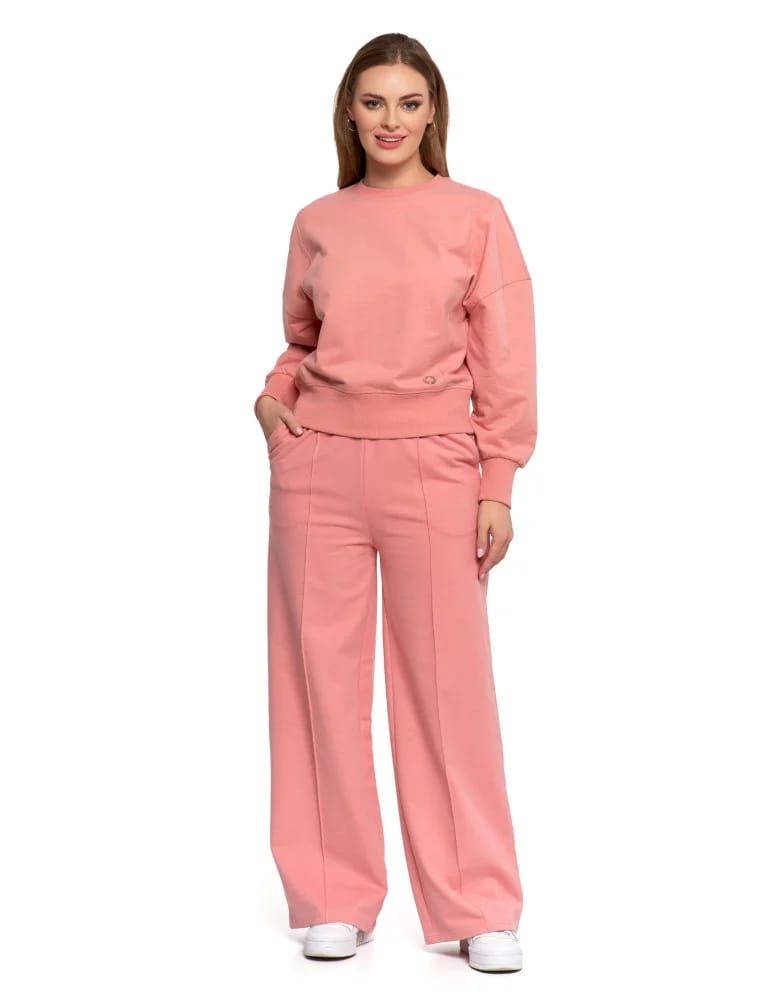 Bluzy damskie - Bluza damska dresowa RÓŻOWY  - produkt moraj.pl 5