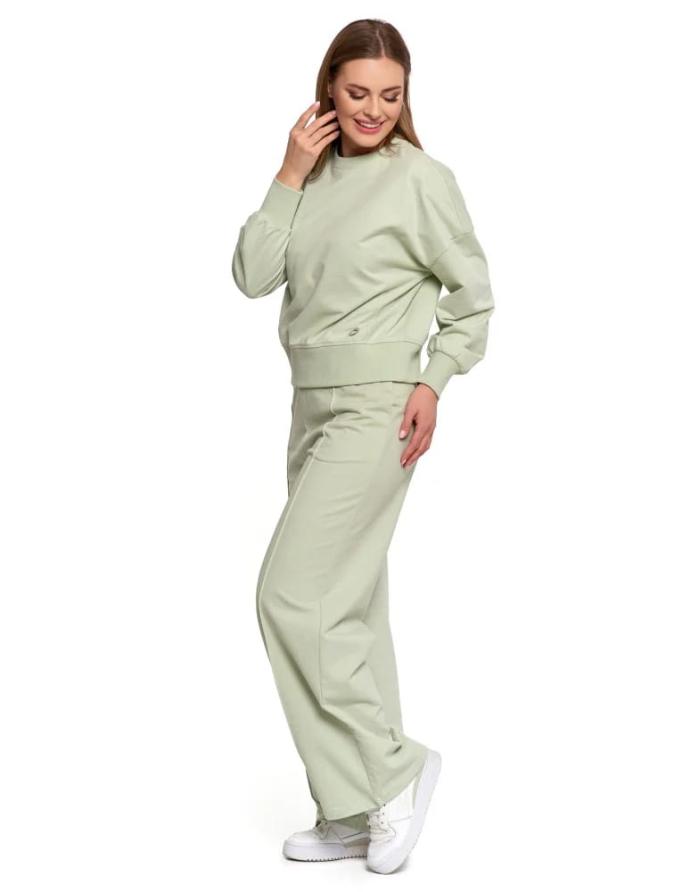 Bluzy damskie - Bluza damska dresowa ZIELONY  - produkt moraj.pl 2