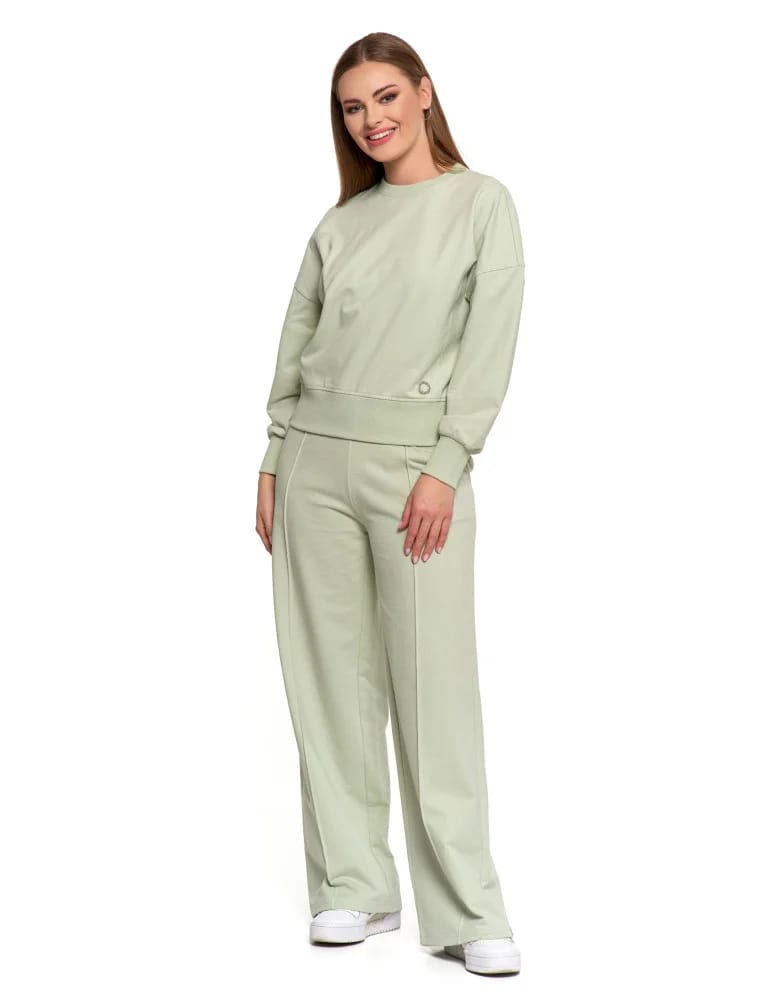 Bluzy damskie - Bluza damska dresowa ZIELONY  - produkt moraj.pl 4